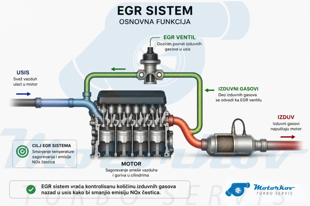 EGR sistem i uticaj na rad turbokompresora