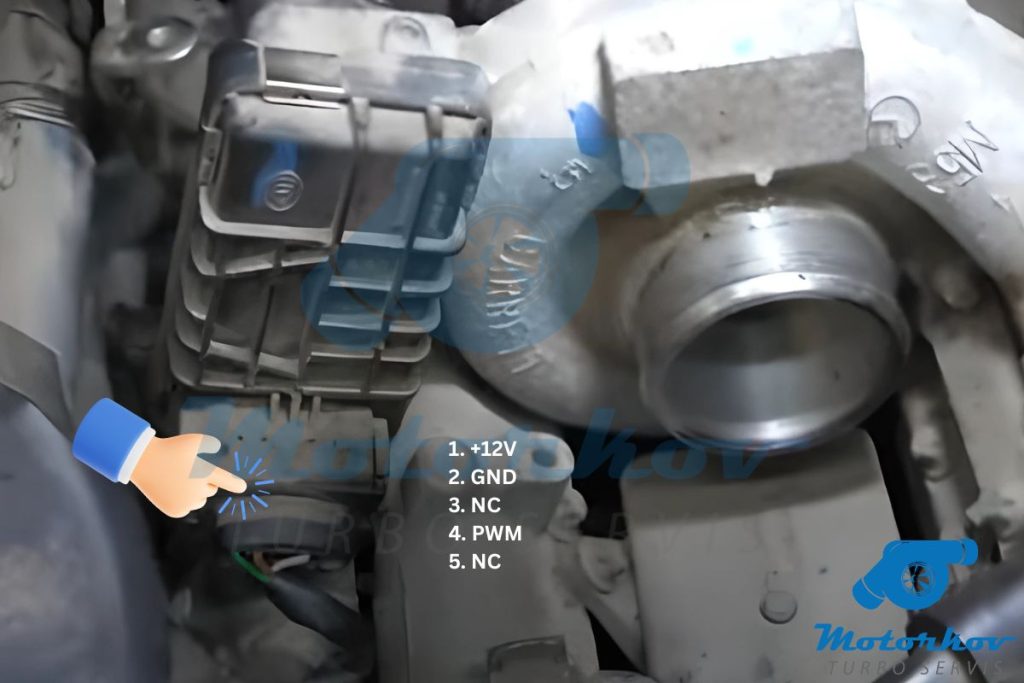 CAN i PWM signal na elektronskom aktuatoru Mercedes OM642 turbine