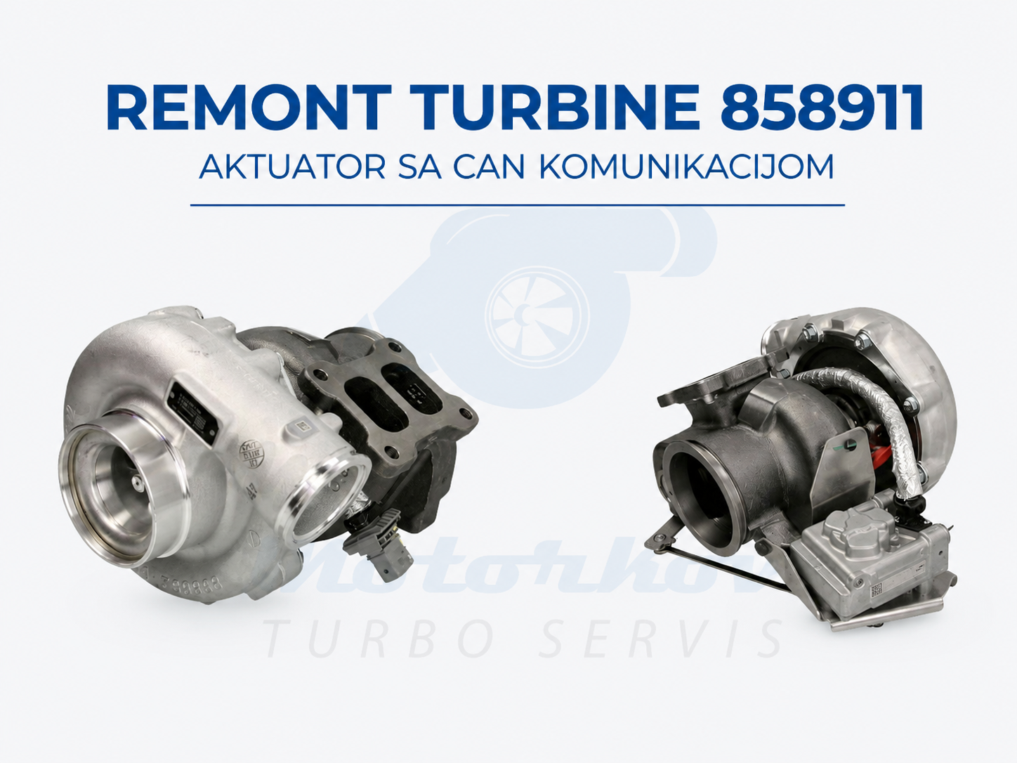 Remont turbine Garrett 858911 sa CAN aktuatorom za wastegate sistem